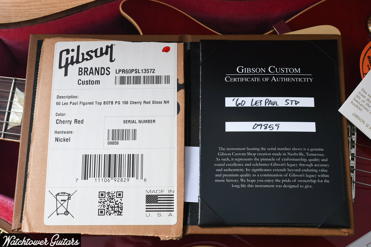 2020 Gibson 1960 Les Paul Standard Reissue R0 BOTB Page 158 Cherry Red