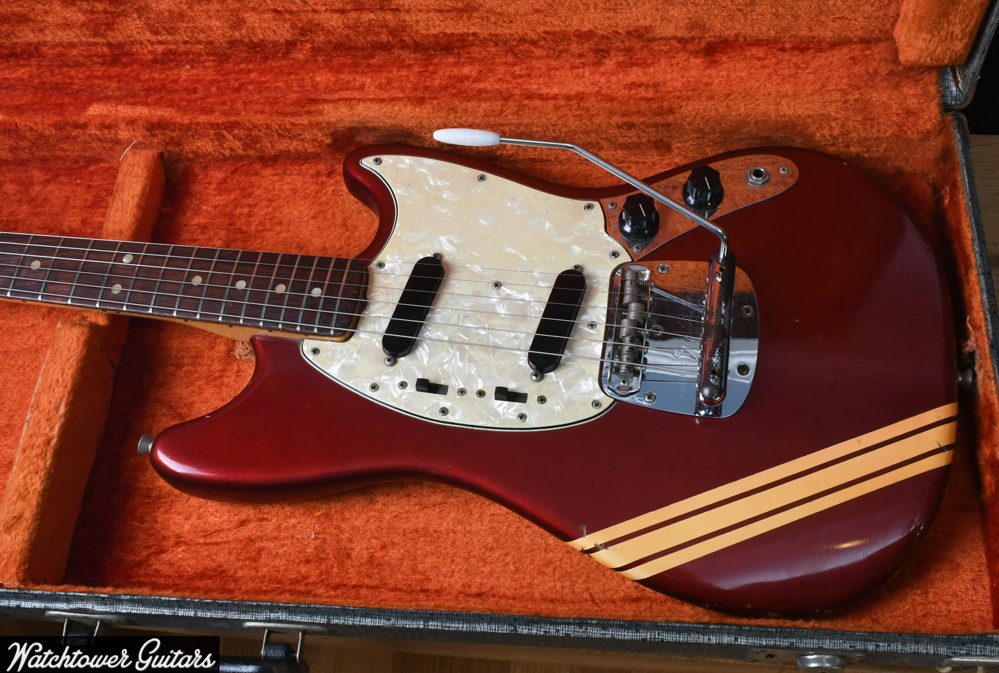 1973 Fender Mustang Compeition Red