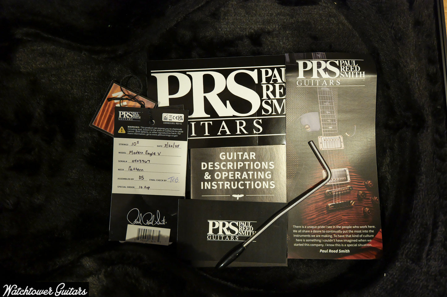 Paul Reed Smith PRS Modern Eagle V 10 Top Carroll Blue