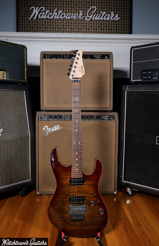 2017 Suhr Modern Flame Bengal Burst