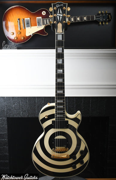 【バリ】超美品 ギブソン レスポールZakk Wylde Bullseye Platinum Gibson Custom Limited Run Zakk Wylde Bullseye Aged