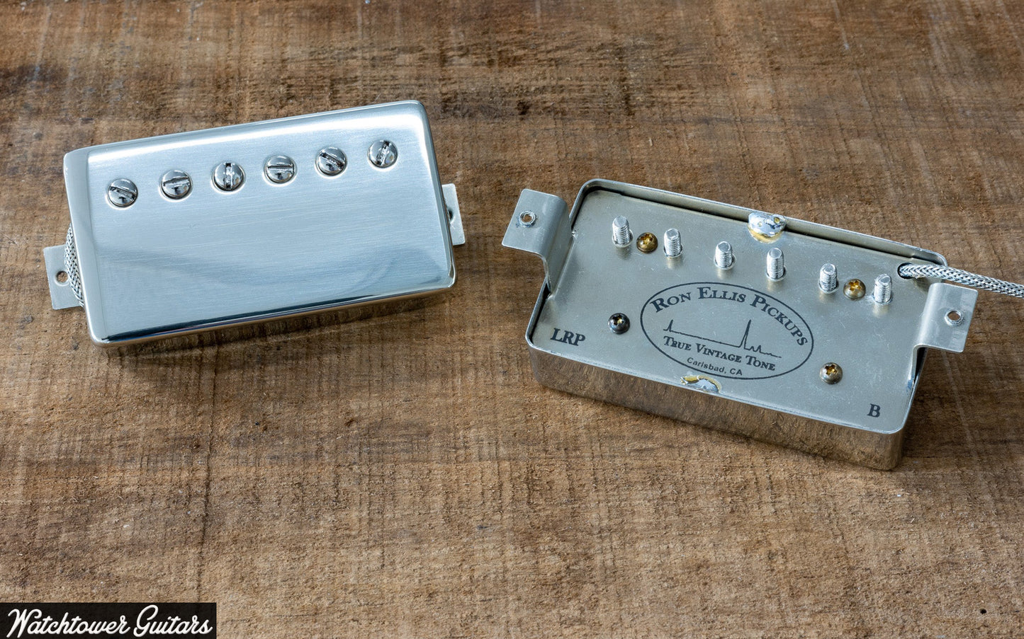 Ron Ellis 50's LRP "Patent Applied For" Humbucker Pair Nickel
