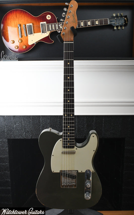 2021 Danocaster Single Cut Charcoal Frost