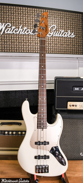 2022 Mike Lull Jazz Bass M4V Custom White – Watchtower Guitars