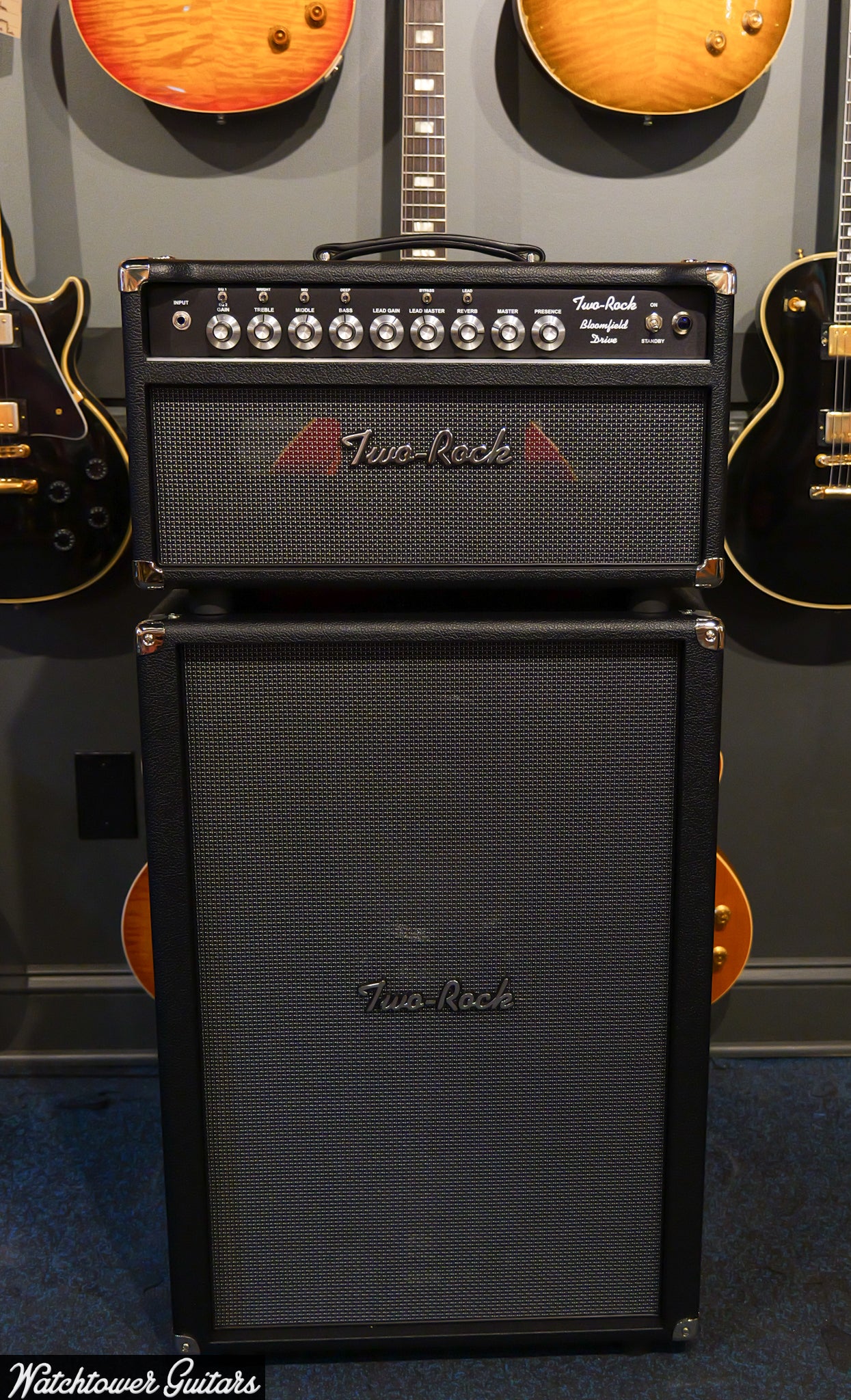 Two Rock Bloomfield Drive 100 Watt Head Black Bronco/Modern Silver Grill (SN 790)