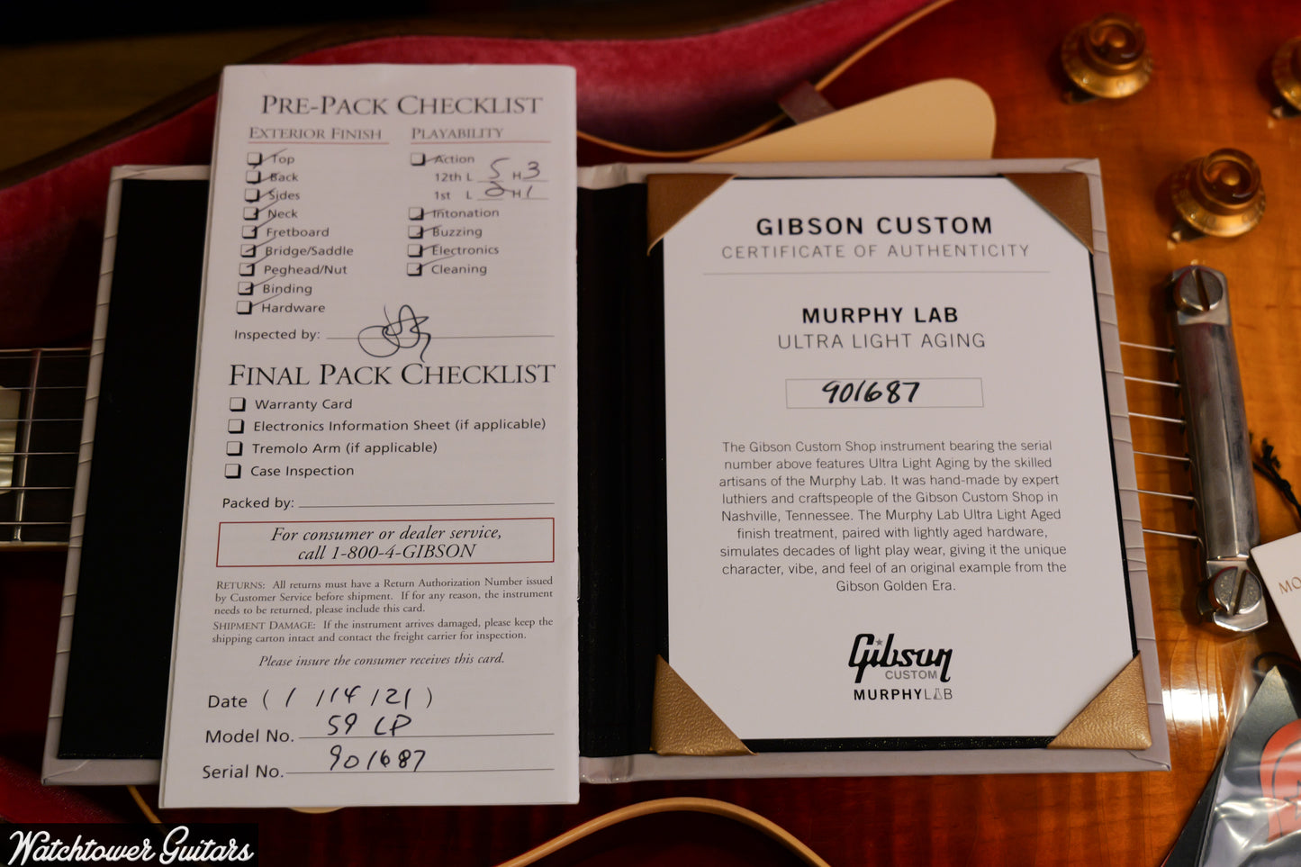 2021 Gibson 1959 Standard Murphy Lab Ultra Light Aged Factory Burst - 8lbs 1oz!!!
