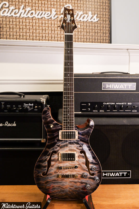 Paul Reed Smith PRS Private Stock Watchtower Run 594 Hollowbody II Quilt Frostbite Glow
