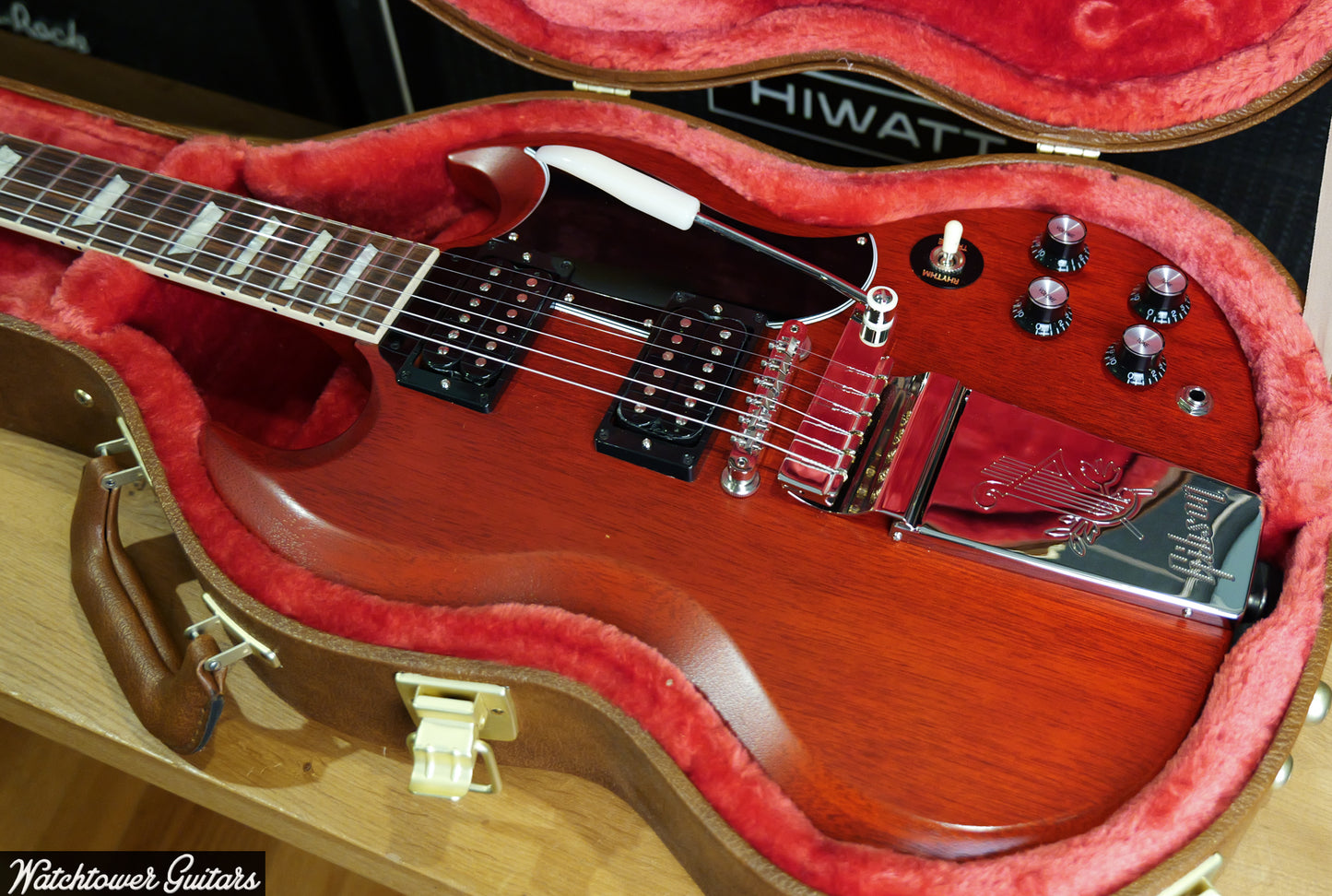 2023 Gibson SG Standard '61 Faded Maestro Vibrola Vintage Cherry