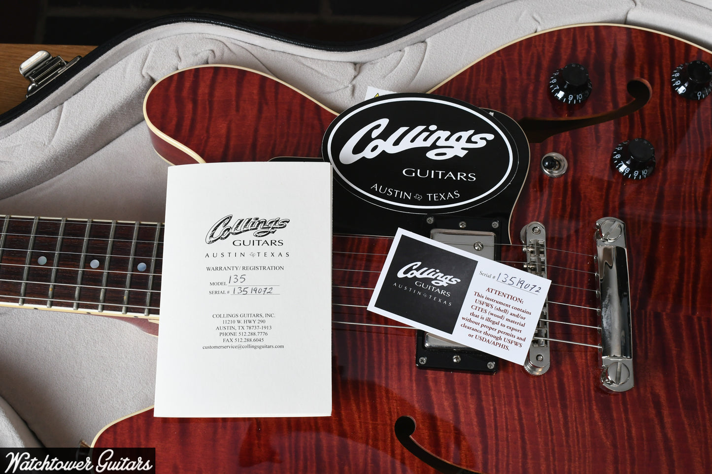 2019 Collings I-35 Faded Cherry Lollar Pickups