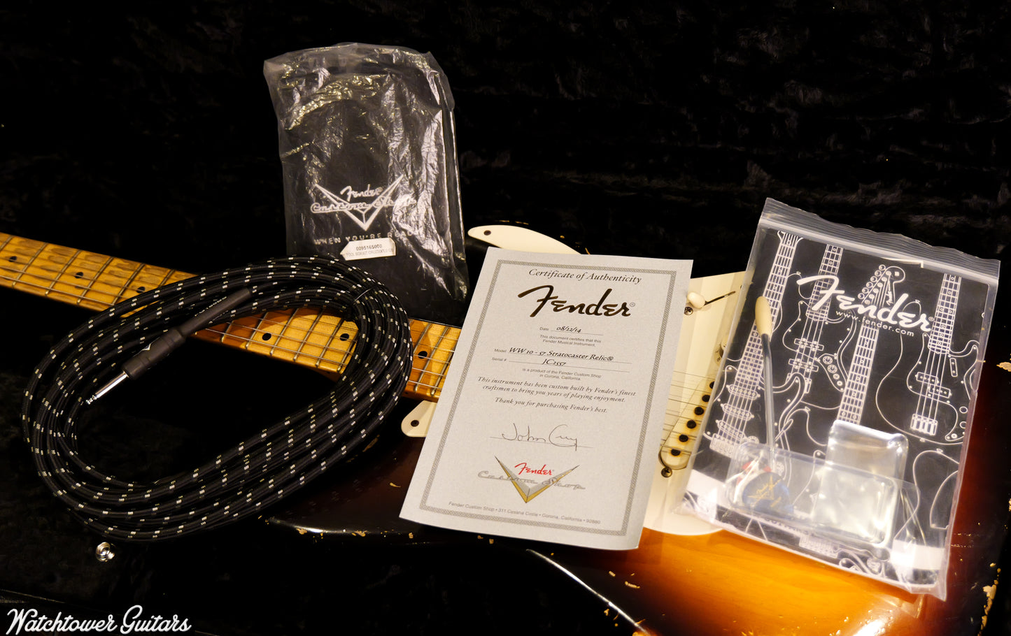 2014 Fender '57 Stratocaster WW10 Masterbuilt John Cruz Heavy Relic Sunburst