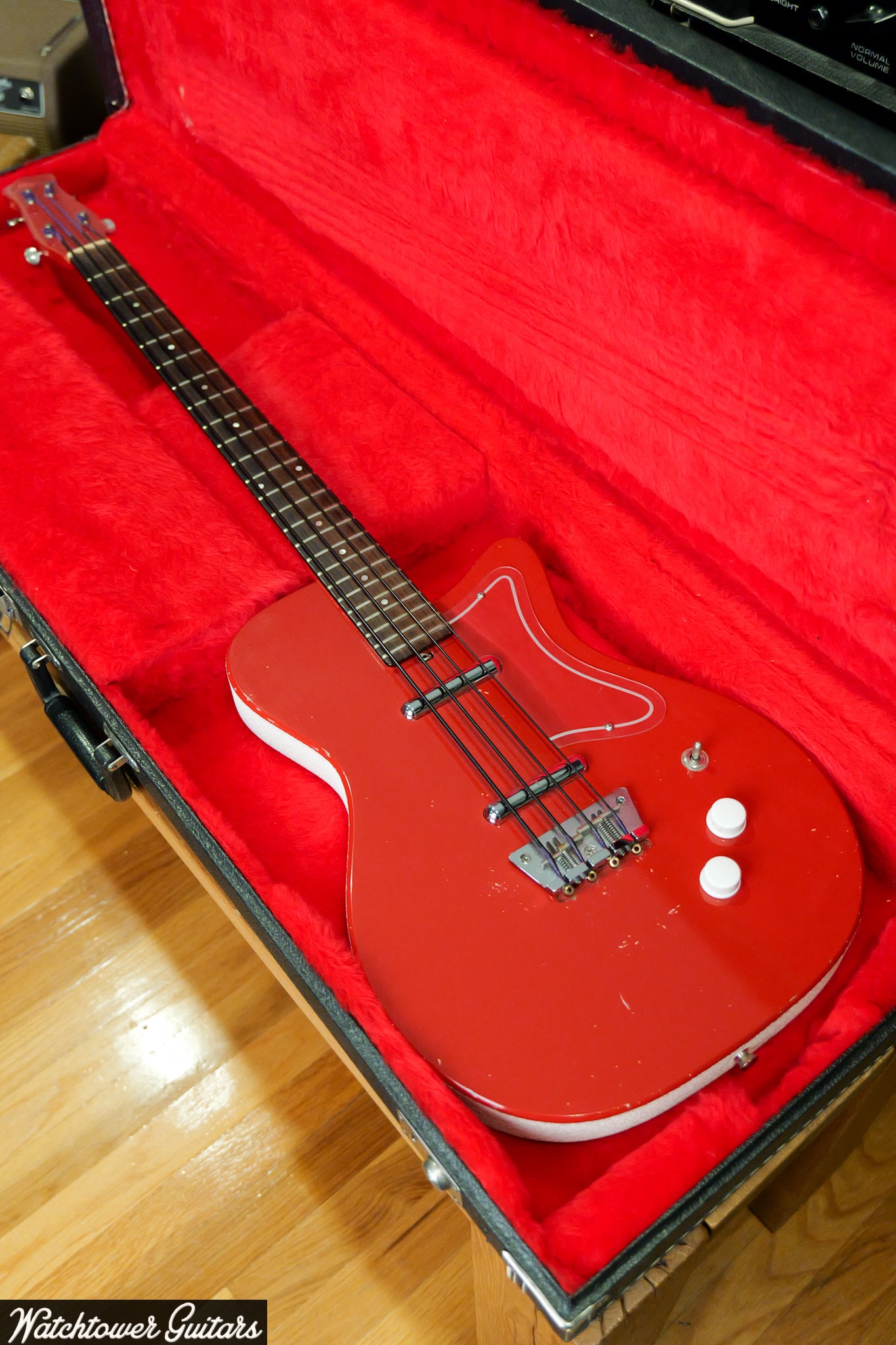 1998 Jerry Jones Neptune Short Scale Bass Red