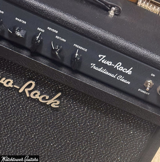 2023 Two Rock Traditional Clean 100/50 1x12 Combo Black Bronco Tolex Sparkle Matrix Cloth