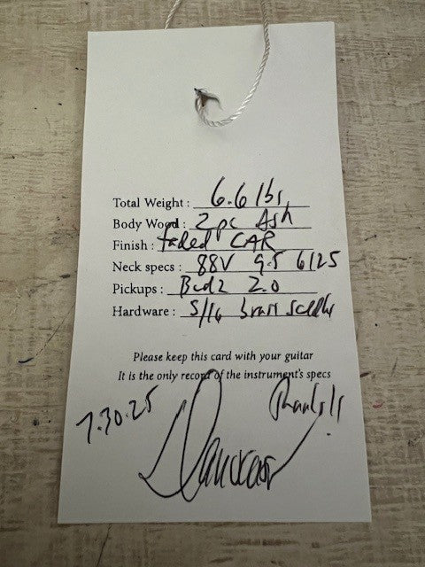 NEW Danocaster Single Cut Faded Candy Apple Red