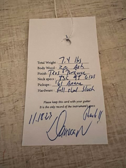 NEW Danocaster Double Cut Toas Turquoise