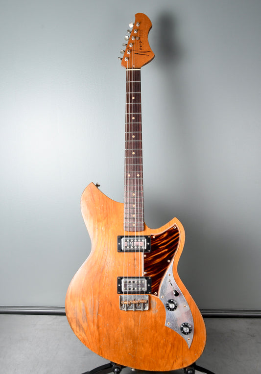 Novo Guitars Serus TC Amber Chopped Firestripe, LollarTrons