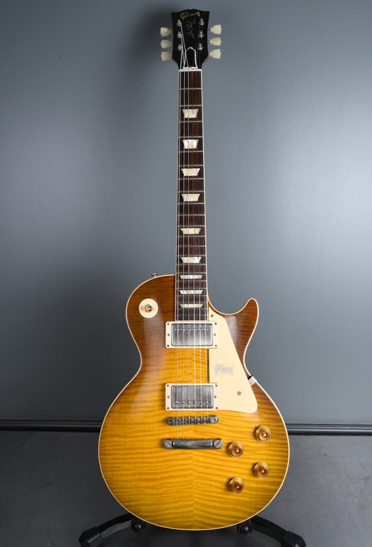 2019 Gibson 60th Anniversary Les Paul 1959 R9 Reissue Lightly Aged Green Lemon Fade