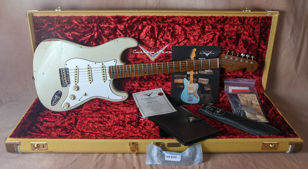 2018 Fender Custom Shop LTD Roasted Tomatillo Strat Maple Relic Aged '55 Desert Tan