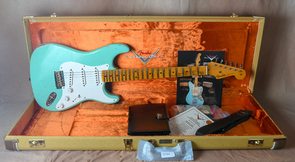 2018 Fender Custom Shop LTD '55 Relic Stratocaster Aged Faded Seafoam Green