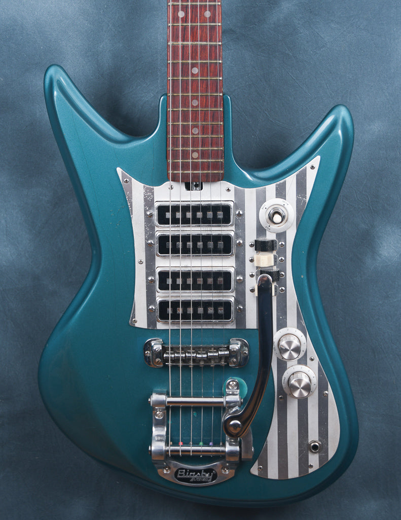 1966 Teisco Del Rey ET 460/4KL Blue Metallic – Watchtower Guitars