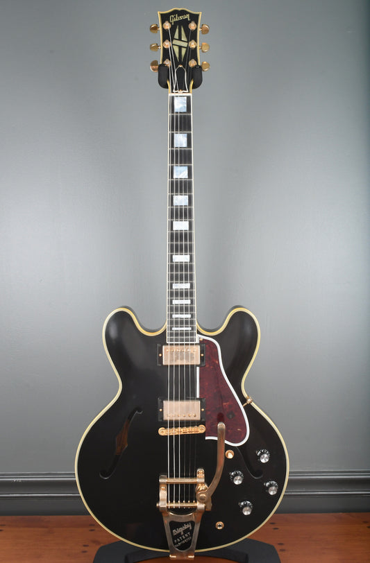 2019 Gibson ES-355 Ebony Black VOS with Gold Hardware & Bigsby