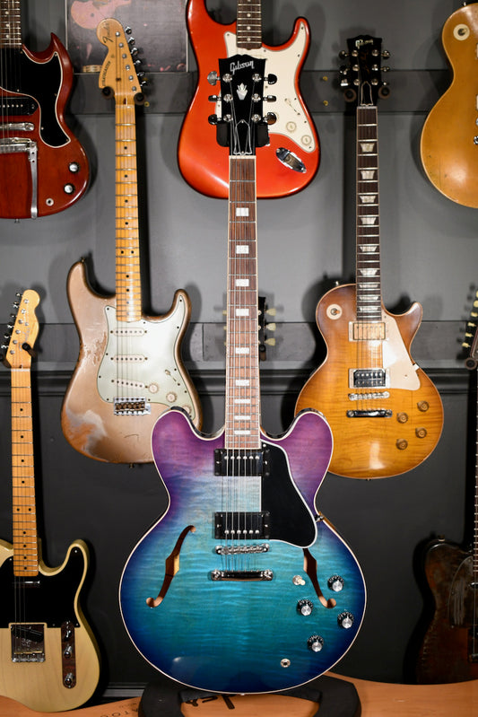 2018 Gibson Memphis ES-335 Figured Blueberry Burst
