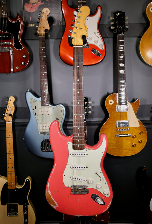 Nash Stratocaster S-63 Fiesta Red Lollar Pickups