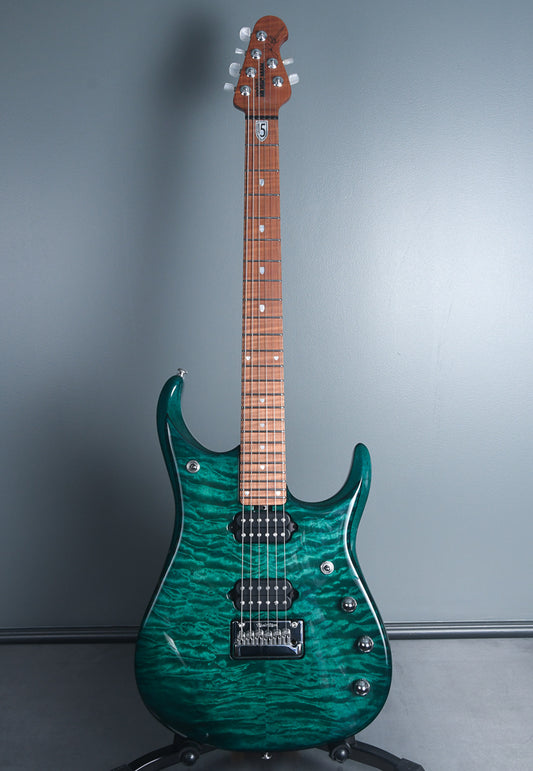 2019 Ernie Ball Music Man BFR John Petrucci JP15 Teal Quilt Ball Family Reserve!