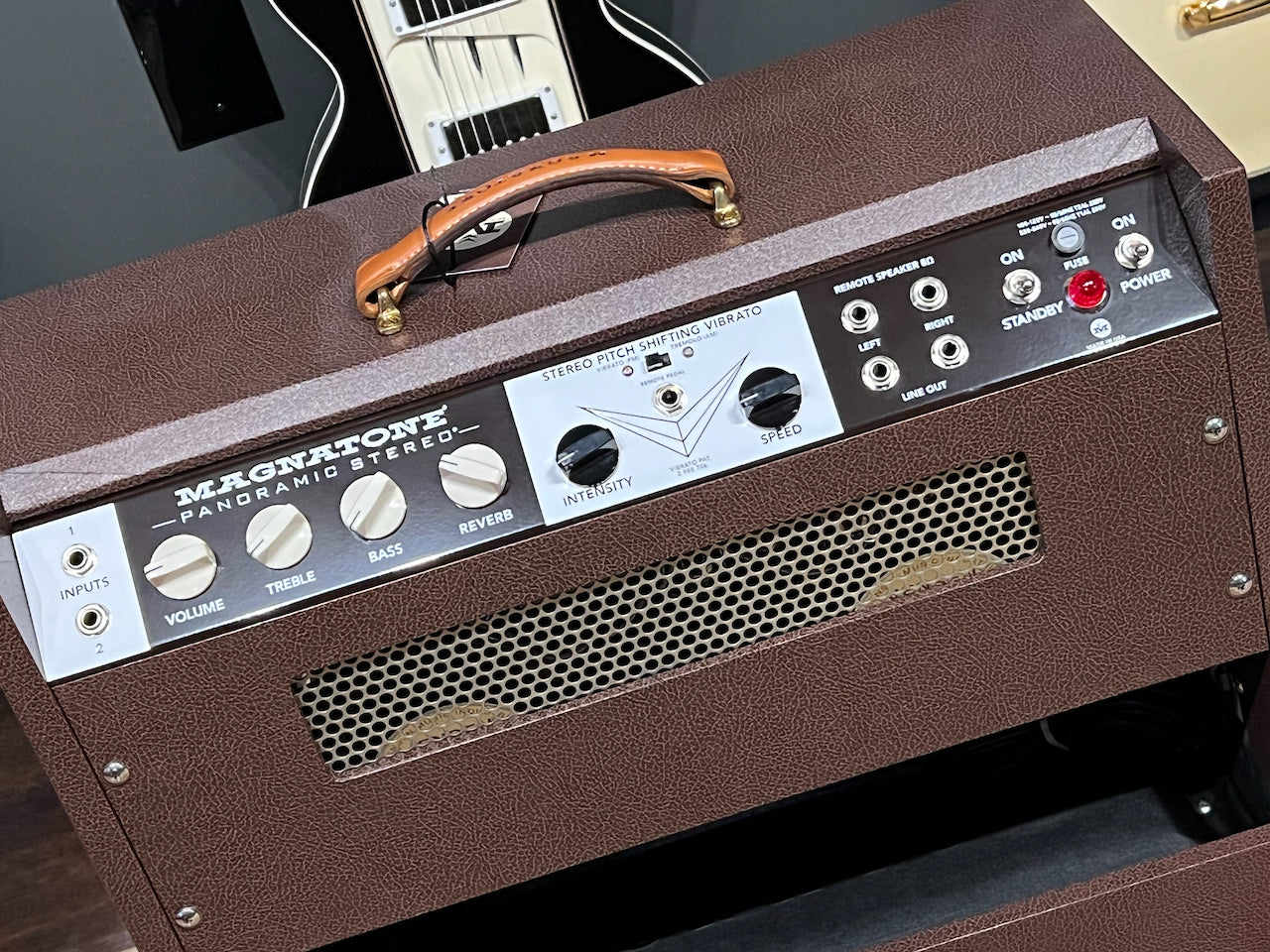 Magnatone Panoramic Stereo 2x10 Combo Vintage Brown