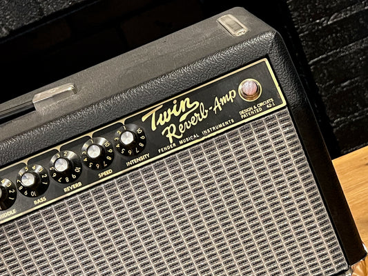 2015 Alessandro Fender Twin Reverb Head Black Tolex