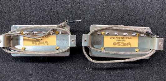 Model 1959 - Virgil Arlo P.A.F. Humbucker Set - Uncovered Zebra