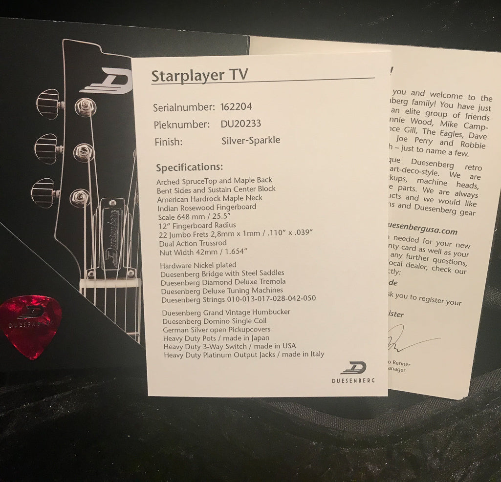 2016 Duesenberg Starplayer TV Silver Sparkle