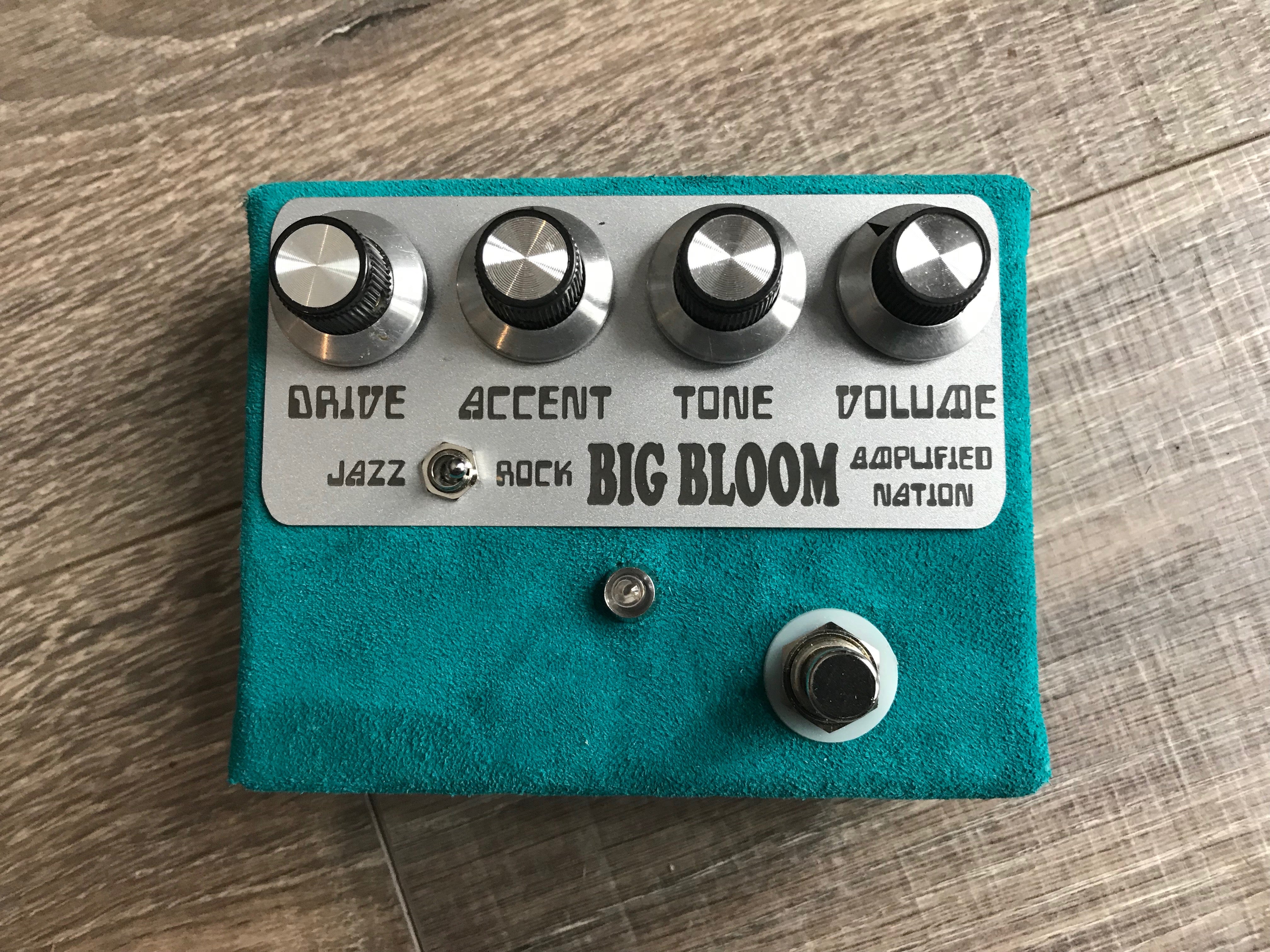 big bloom overdrive pedal Amplified Nation Big Bloom Overdrive Pedal Jade Suede