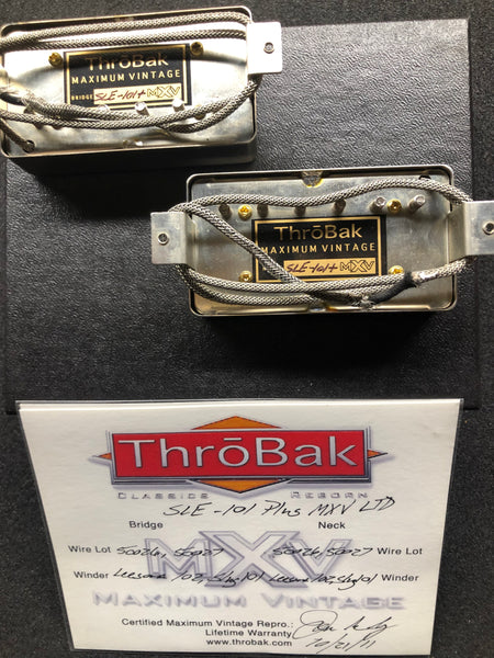 ThroBak SLE-101 Plus MXV Ltd PAF set with aged Nickel covers 