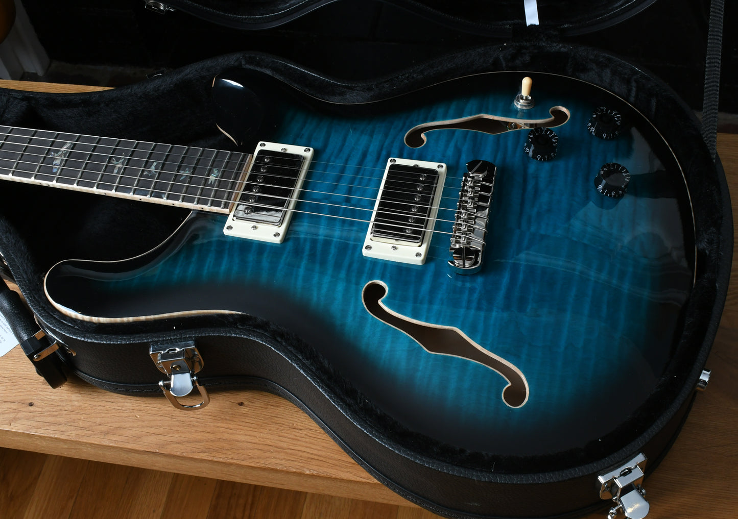 Paul Reed Smith PRS SE Hollowbody II Piezo Peacock Blue Burst