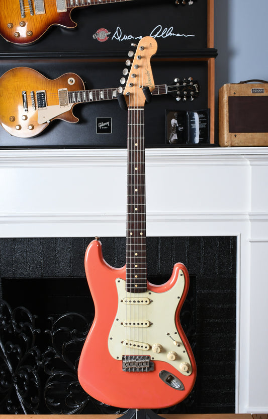 2022 Danocaster Double Cut Faded Fiesta Red