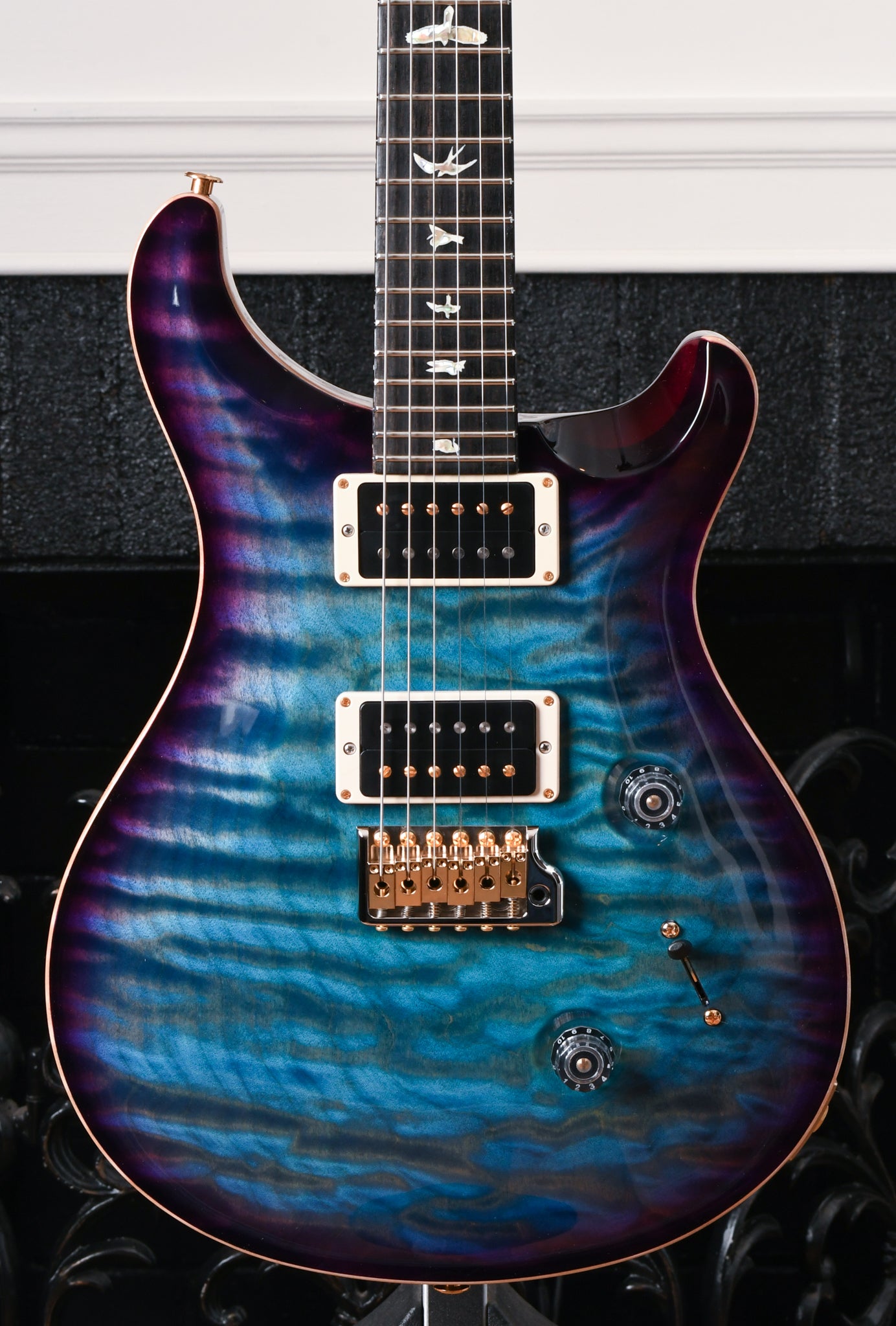 Paul Reed Smith PRS Custom 24 10 Top Quilt Aqua Blue Purple Burst