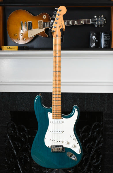 1998 Fender American Deluxe Stratocaster Teal Ash Body