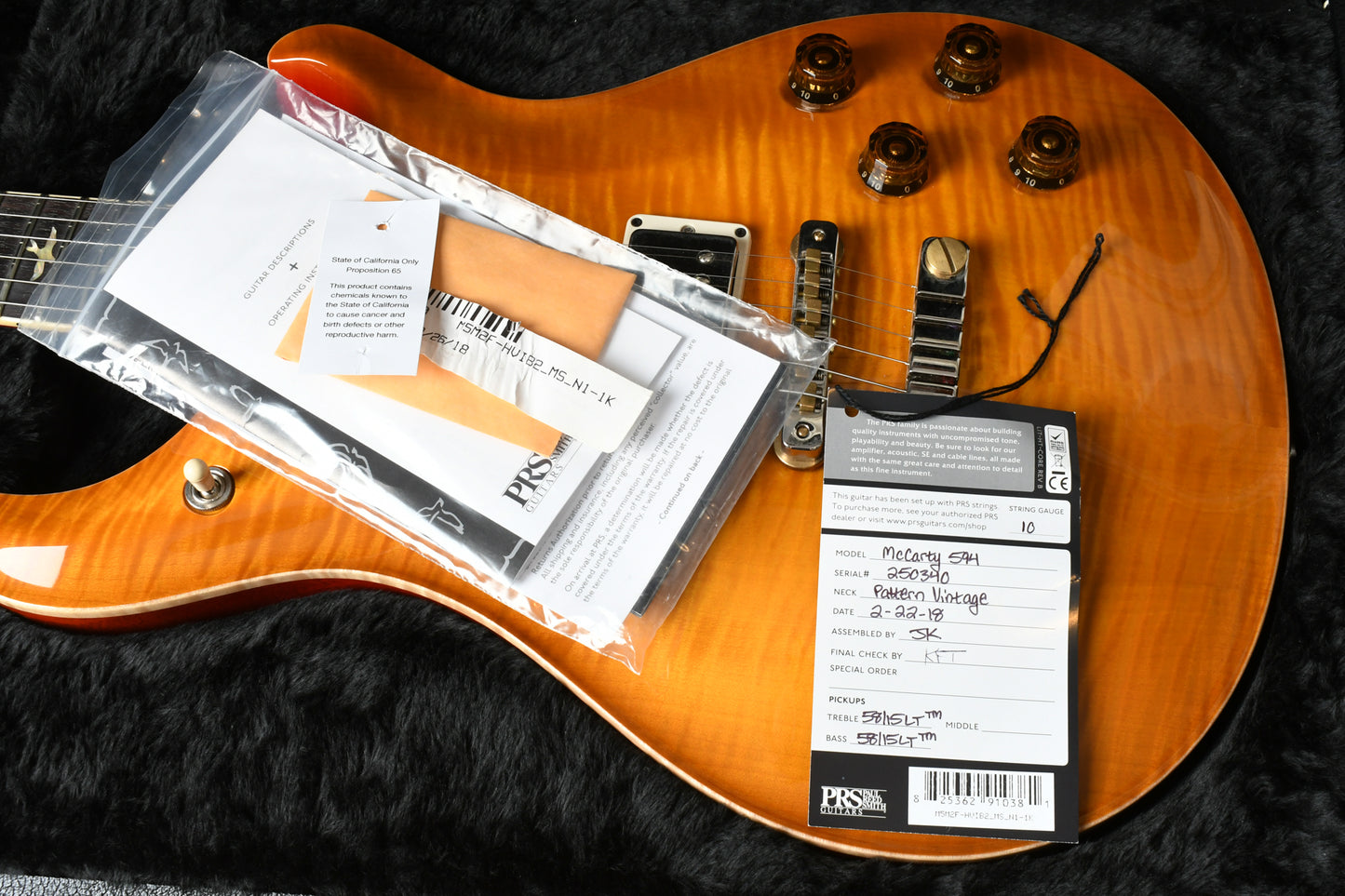 2018 Paul Reed Smith PRS McCarty 594 McCarty Burst