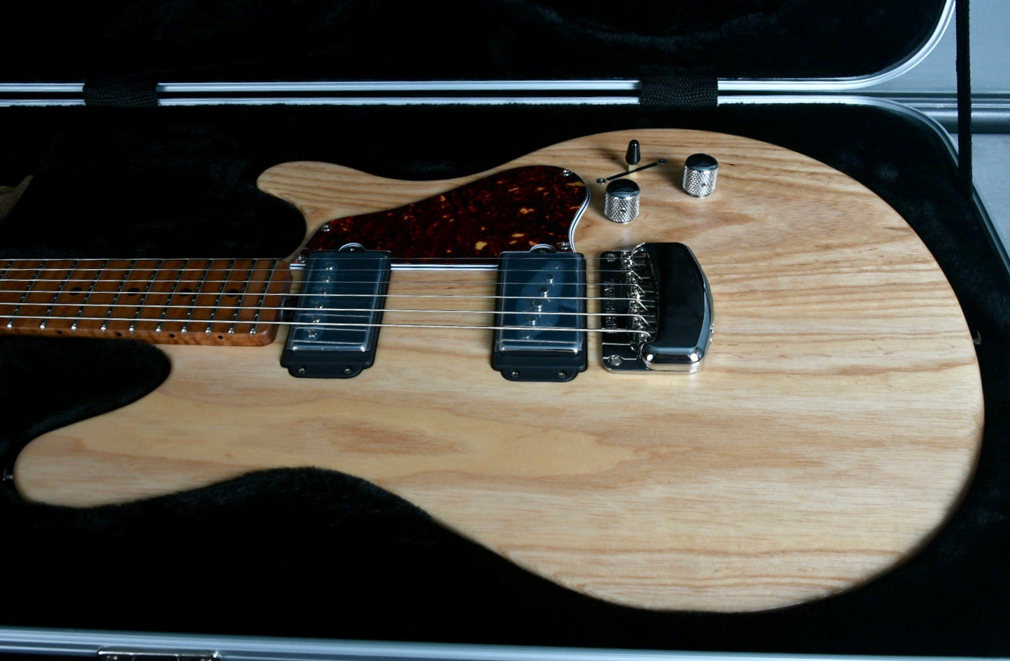 2019 Ernie Ball Music Man James Valentine Signature Guitar, Roasted Maple Neck. Natural Satin