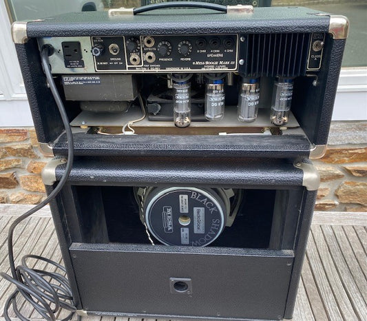 1989 Mesa/Boogie Mark III Simulcast Head/Cab Blue stripe Black
