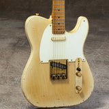 NEW Nacho Telecaster Aged Blondeburst Whiteguard, Gold Hardware #1124