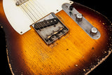 NEW 2025 Nacho Telecaster Aged Two Tone Sunburst Whiteguard #1556