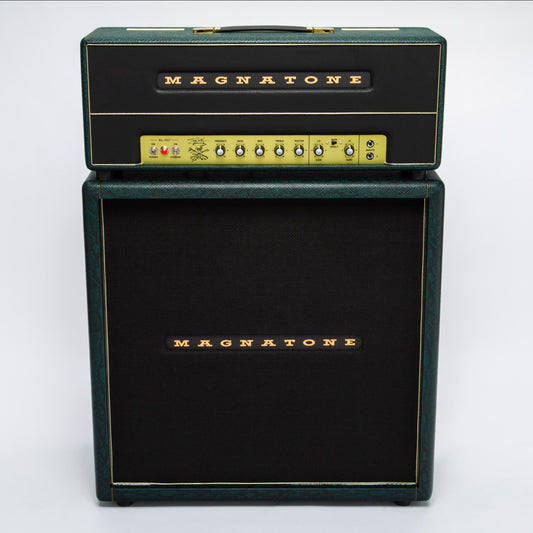Magnatone Limited Edition Slash Signature SL-100 Head & SL-4x12 Cabinet Anaconda Green