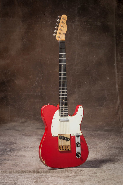 2023 Nacho Telecaster Muddy Waters *Custom Color* Aged Manzana Red #38007