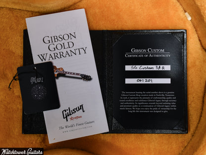 2020 Gibson Custom Shop SG Custom 3A Quilt Cobra Burst