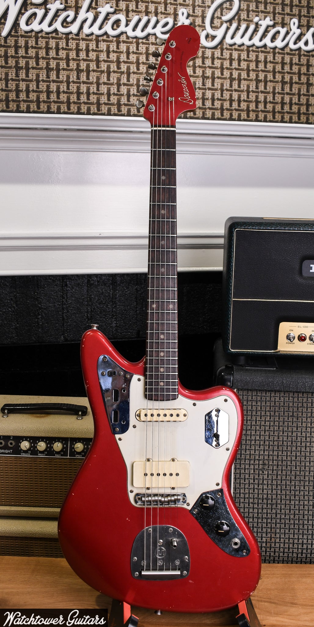 2022 Danocaster OffSet Mongrel Candy Apple Red