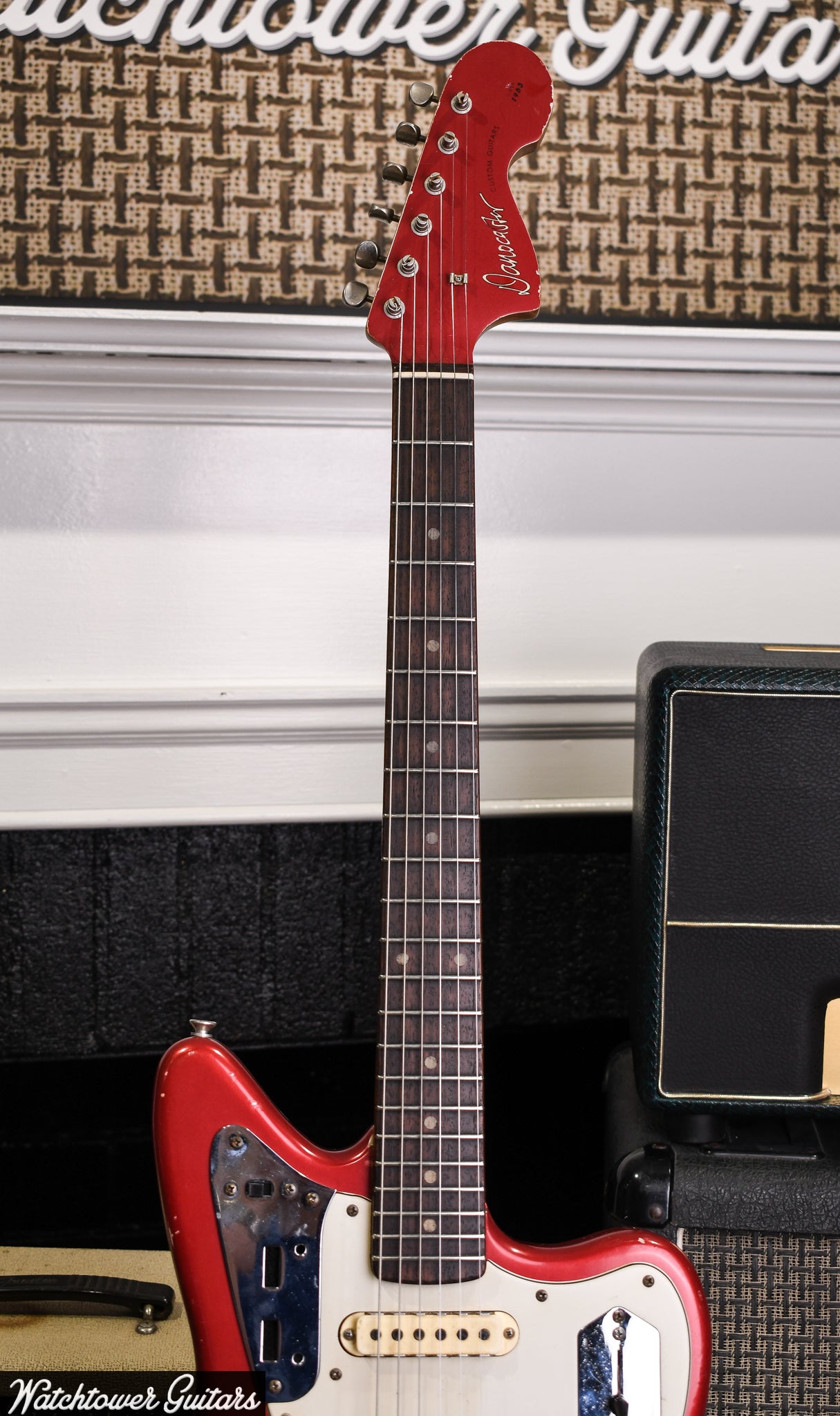 2022 Danocaster OffSet Mongrel Candy Apple Red
