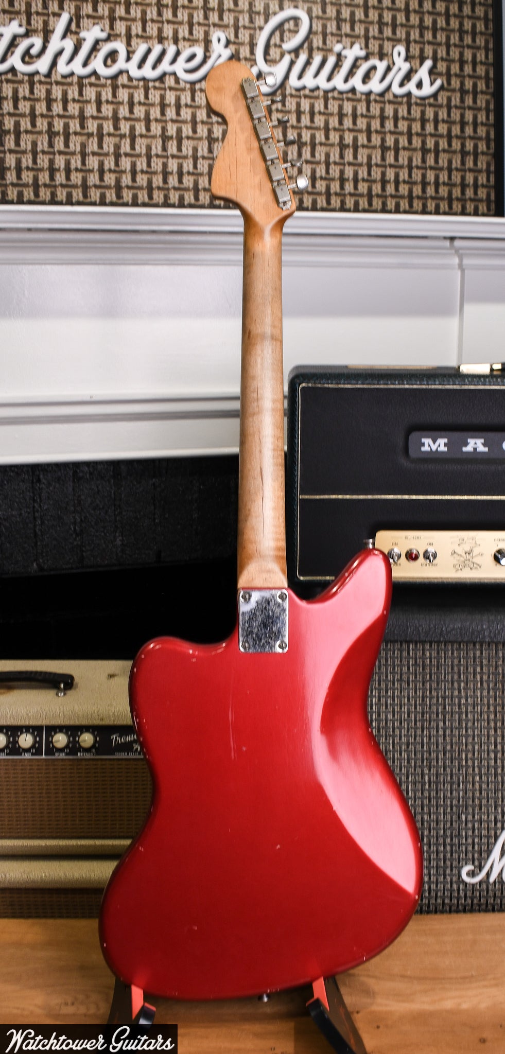 2022 Danocaster OffSet Mongrel Candy Apple Red