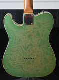 2022 Danocaster Single Cut Custom Lace Green/Gold