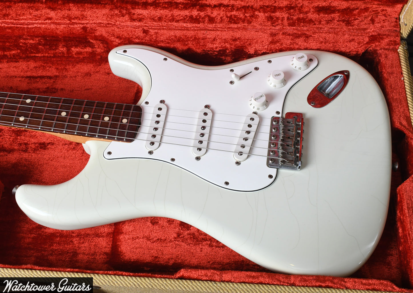 2001 Fender Custom Shop Relic 1961 Stratocaster Olympic White